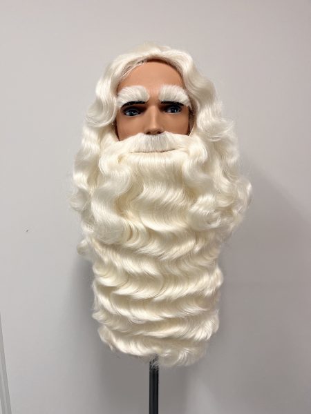 Baardstel Sinterklaas TV Sint.122, kunsthaar (imitatie buffel) 'Opgekamd'  *TIP*