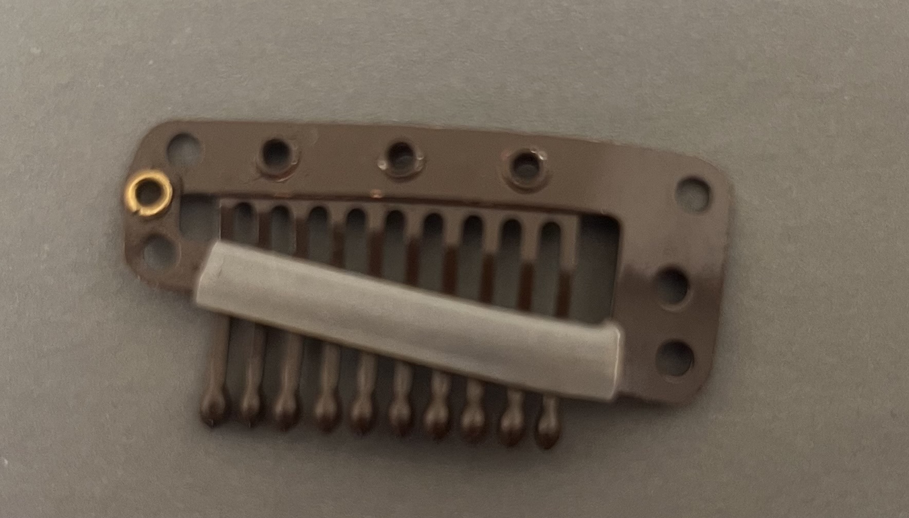 Haarwerkklem Clipion A Large Donkerbruin 3,8 cm - Afbeelding 2