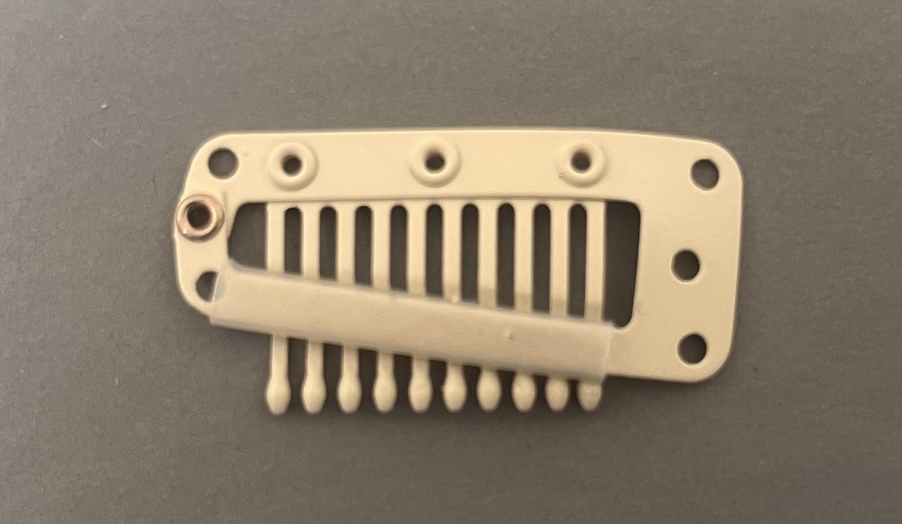 Haarwerkklem Clipion A Large wit- blond 3,8 cm - Afbeelding 2