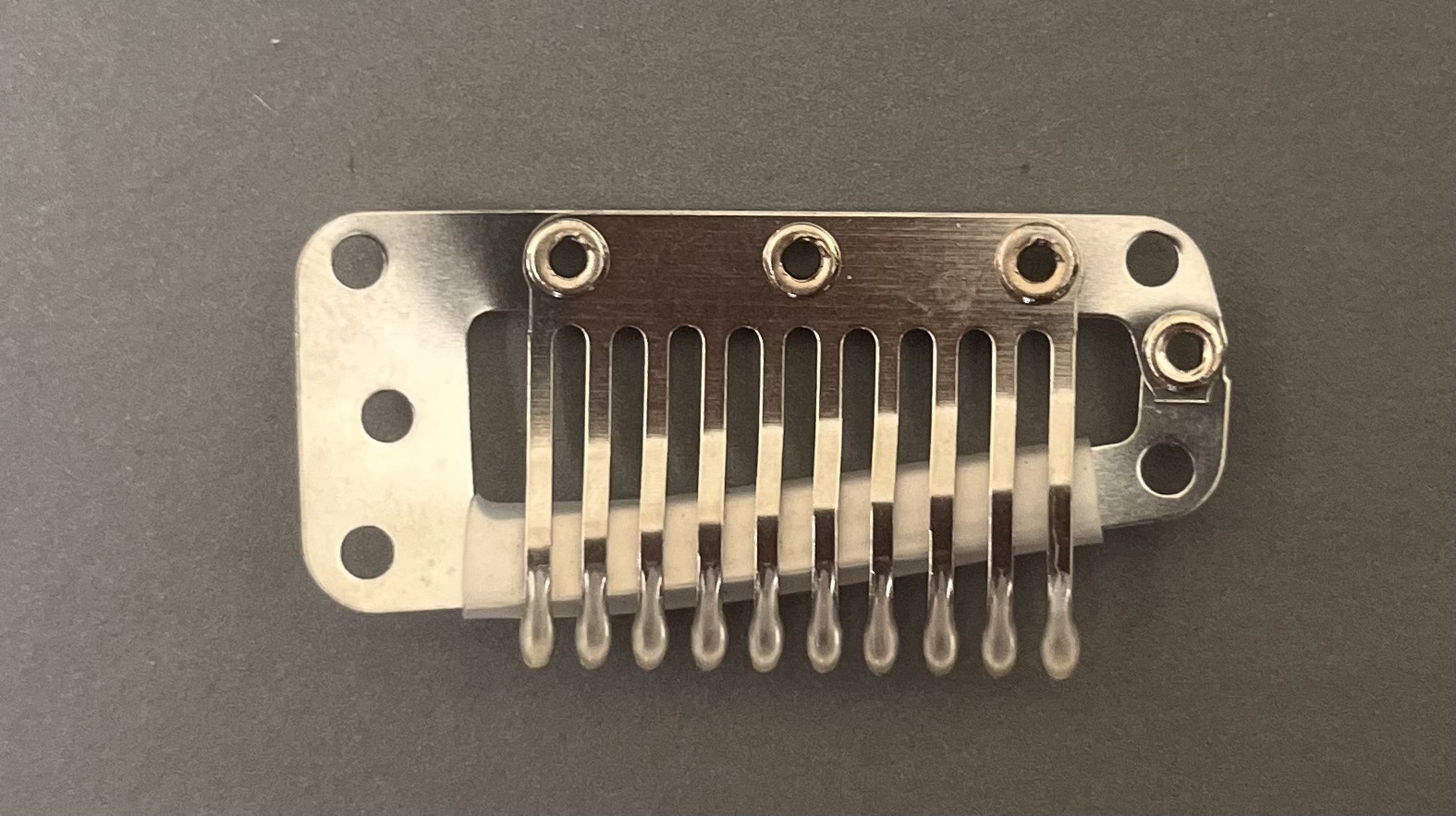 Haarwerkklem Clipion A Large Blank 3,8 cm