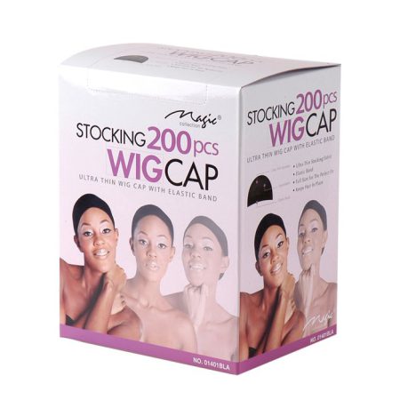 Wigcap nylon, kleur: zwart doos 200 stuks