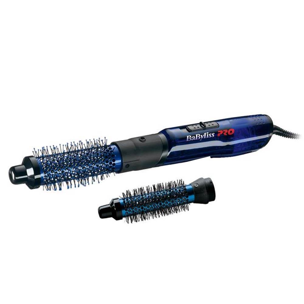 Ondoorzichtig Boost enkel en alleen Babyliss Pro Style Air Blue Lightning warmelucht borstel BAB2620E - Capelle  Haarwerken