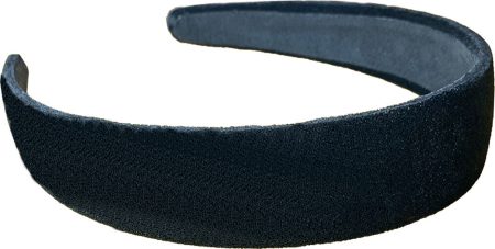 Haarband fluweelzacht zwart, flexibel
