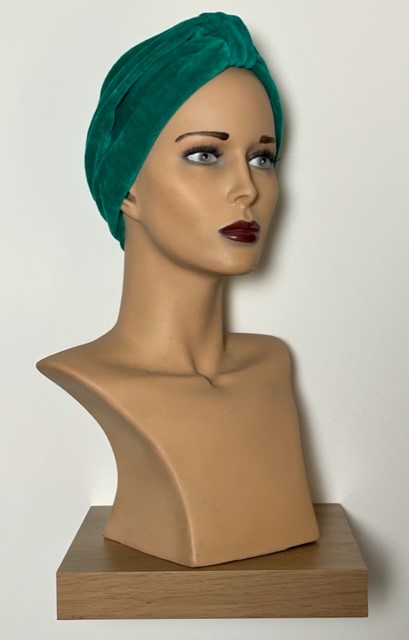 Mutsje basic CHW002 Groen fluweel