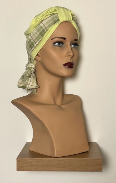 Aktion muts lichtgroen met diva sjawl