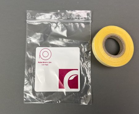 CHW tape Lion, rol smal (extensiontape) ZAKJE 8 mm x 3m KS10
