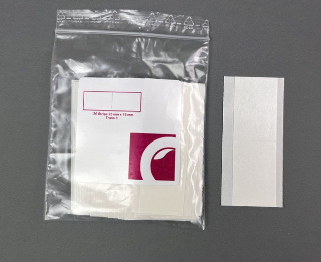 CHW tape Trans 3 ZAKJE strips breed 36x 25mmx75mm KS4